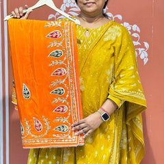 PURE UPADA SILK KACCHI PATTI SAREE
