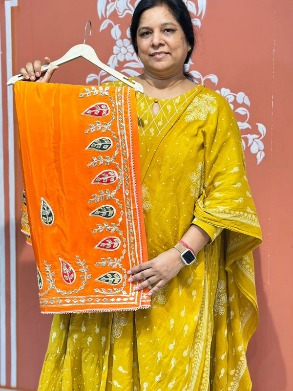 PURE UPADA SILK KACCHI PATTI SAREE