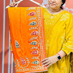 PURE UPADA SILK KACCHI PATTI SAREE