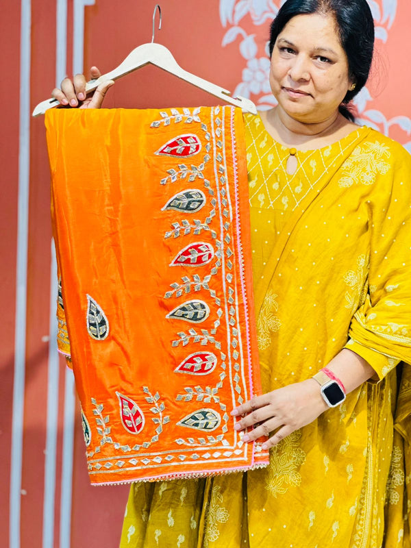 PURE UPADA SILK KACCHI PATTI SAREE