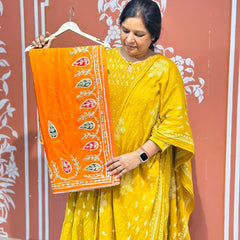 PURE UPADA SILK KACCHI PATTI SAREE