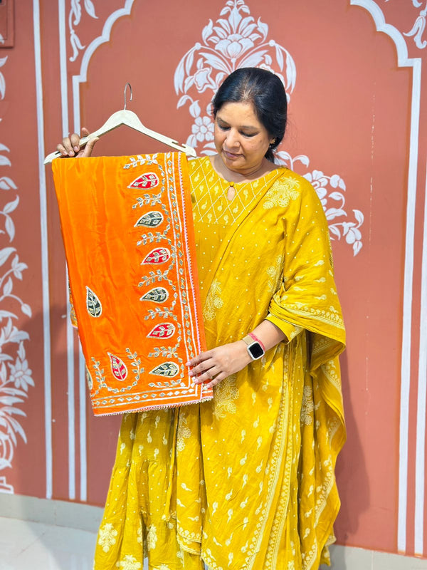 PURE UPADA SILK KACCHI PATTI SAREE