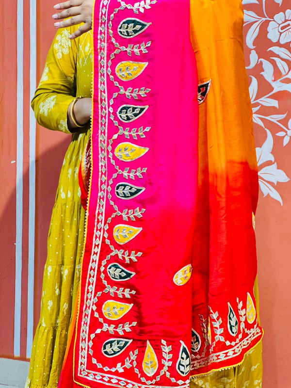 PURE UPADA SILK KACCHI PATTI SAREE