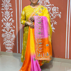 PURE UPADA SILK KACCHI PATTI SAREE