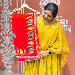 PURE UPADA SILK KACCHI PATTI SAREE