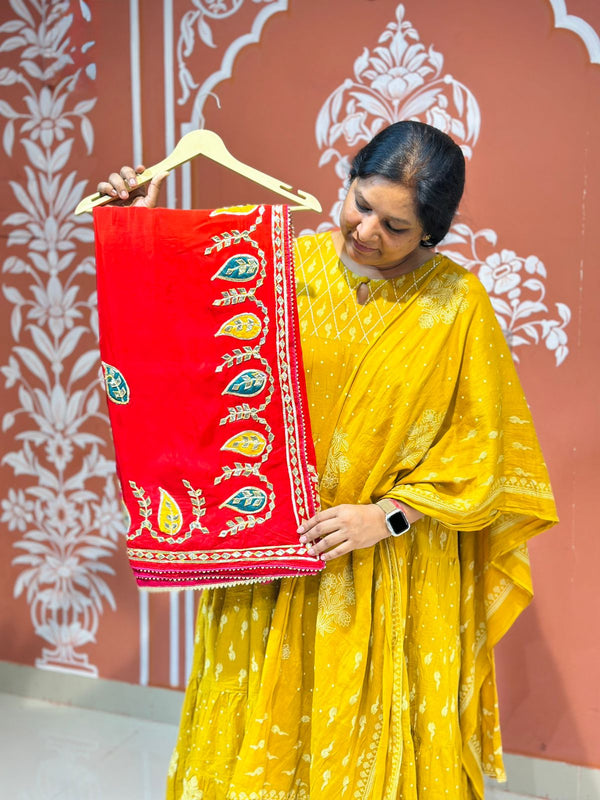 PURE UPADA SILK KACCHI PATTI SAREE