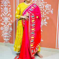 PURE UPADA SILK KACCHI PATTI SAREE