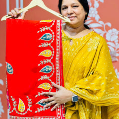 PURE UPADA SILK KACCHI PATTI SAREE