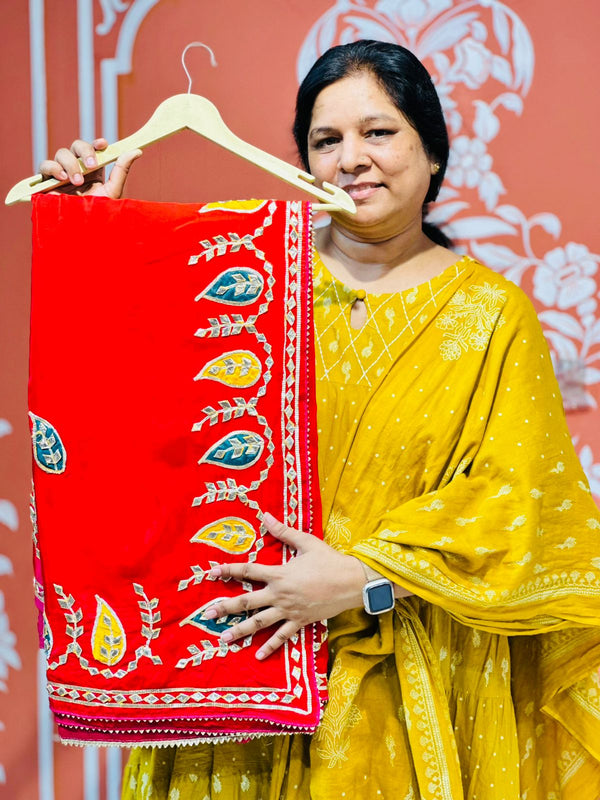 PURE UPADA SILK KACCHI PATTI SAREE