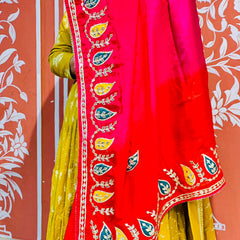 PURE UPADA SILK KACCHI PATTI SAREE