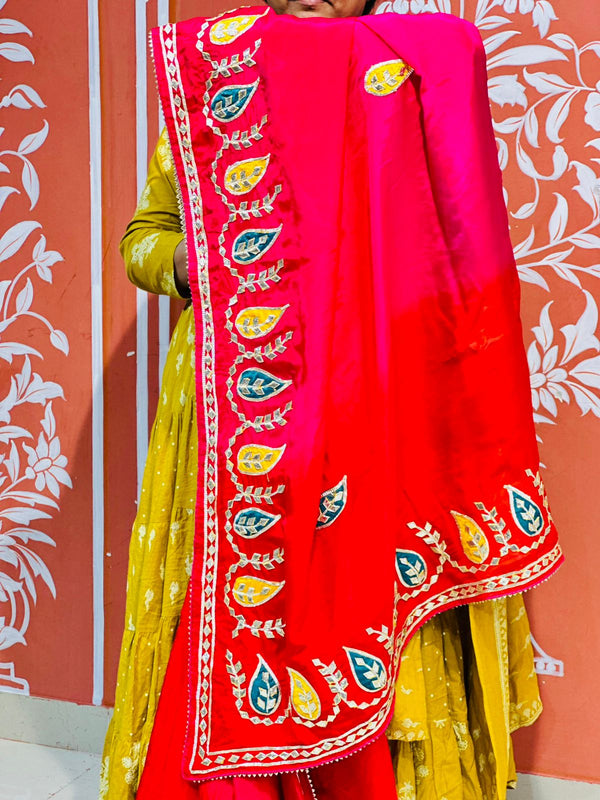 PURE UPADA SILK KACCHI PATTI SAREE