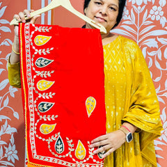 PURE UPADA SILK KACCHI PATTI SAREE
