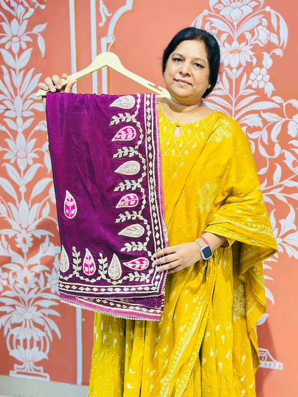 PURE UPADA SILK KACCHI PATTI SAREE