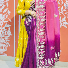 PURE UPADA SILK KACCHI PATTI SAREE