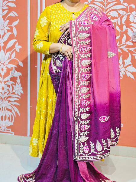 PURE UPADA SILK KACCHI PATTI SAREE