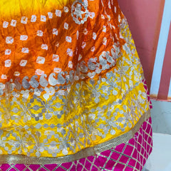 ART SILK BHANDEJ LEHENGA