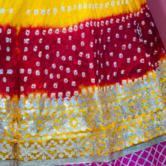 ART SILK BHANDEJ LEHENGA