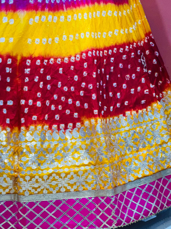 ART SILK BHANDEJ LEHENGA
