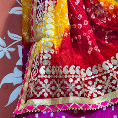 ART SILK BHANDEJ LEHENGA