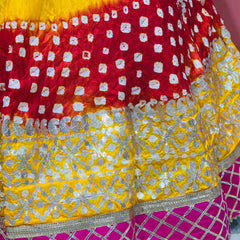 ART SILK BHANDEJ LEHENGA