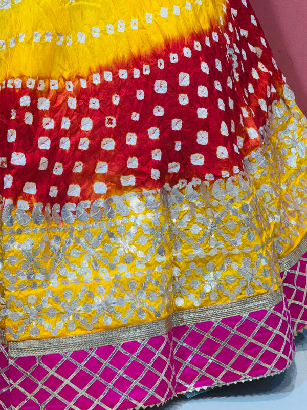 ART SILK BHANDEJ LEHENGA