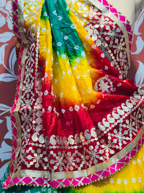 ART SILK BHANDEJ LEHENGA