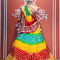 ART SILK BHANDEJ LEHENGA