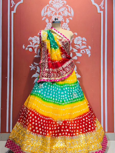 ART SILK BHANDEJ LEHENGA