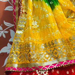 ART SILK BHANDEJ LEHENGA