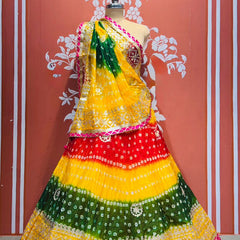 ART SILK BHANDEJ LEHENGA