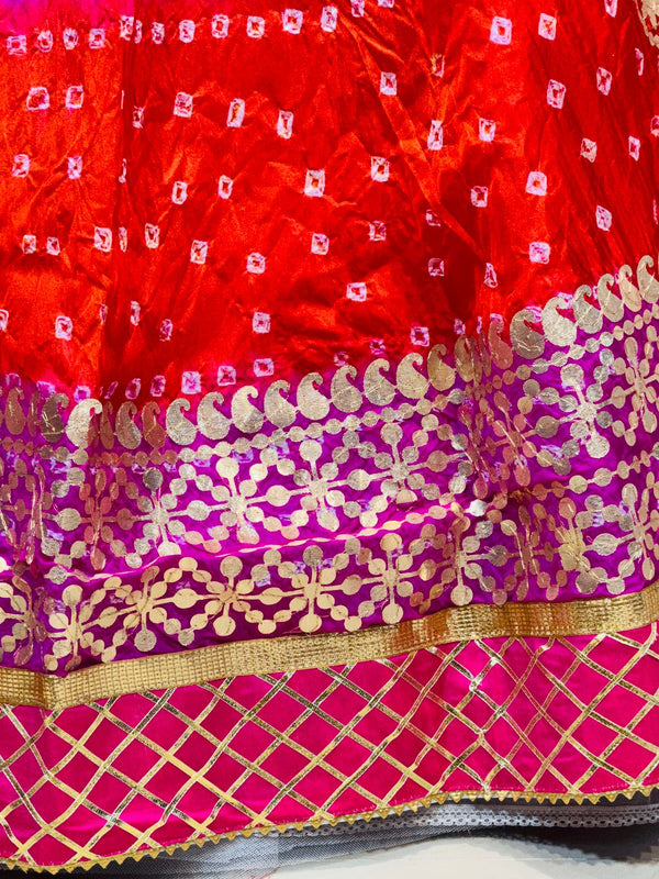 ART SILK BHANDEJ LEHENGA