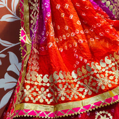 ART SILK BHANDEJ LEHENGA