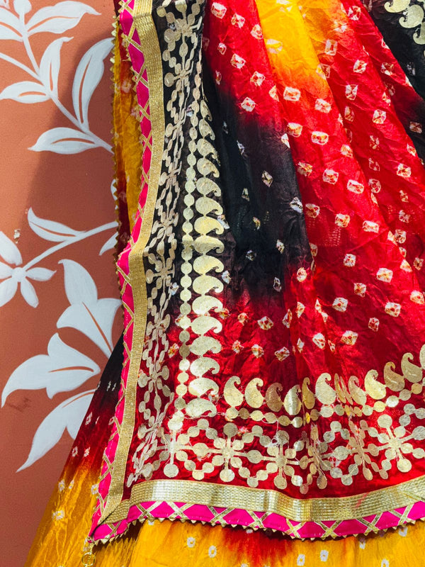 ART SILK BHANDEJ LEHENGA