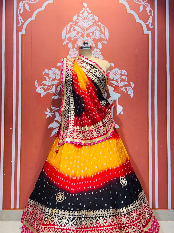 ART SILK BHANDEJ LEHENGA
