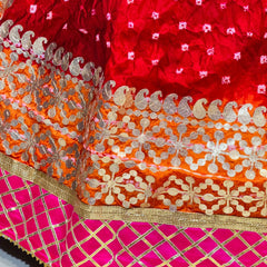 ART SILK BHANDEJ LEHENGA