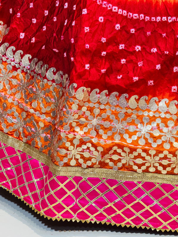 ART SILK BHANDEJ LEHENGA