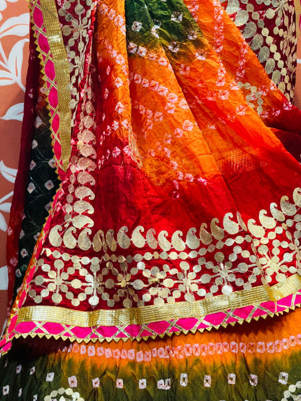 ART SILK BHANDEJ LEHENGA