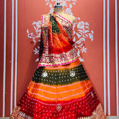 ART SILK BHANDEJ LEHENGA
