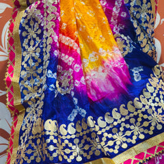 ART SILK BHANDEJ LEHENGA