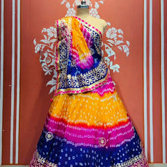 ART SILK BHANDEJ LEHENGA