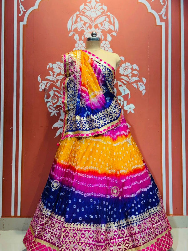 ART SILK BHANDEJ LEHENGA