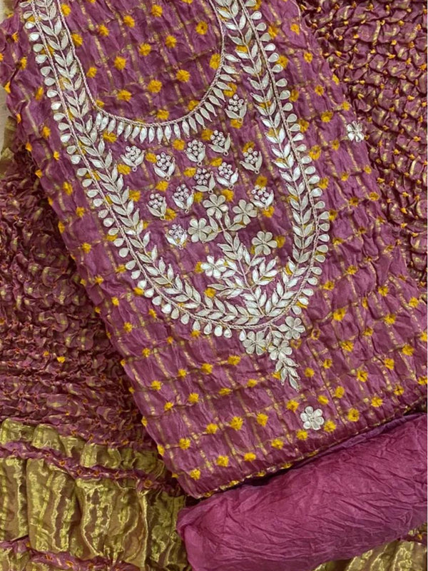 BHANDEJ GHATCHOLA SILK DRESS MATERIAL