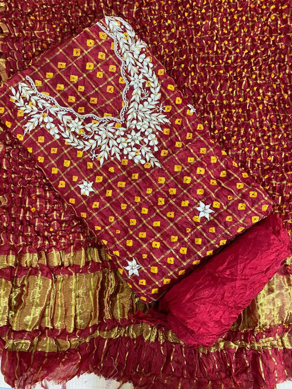 BHANDEJ GHATCHOLA SILK DRESS MATERIAL