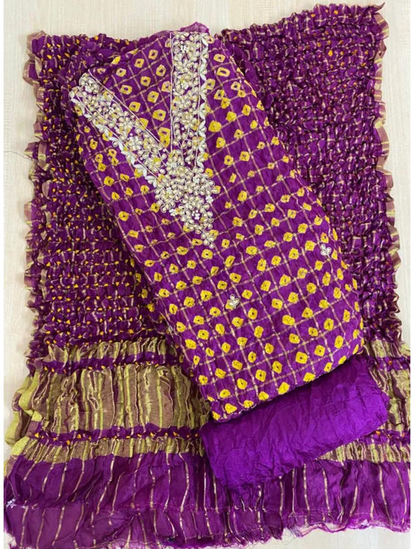 BHANDEJ GHATCHOLA SILK DRESS MATERIAL