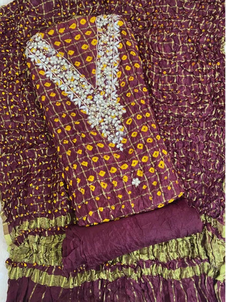 BHANDEJ GHATCHOLA SILK DRESS MATERIAL