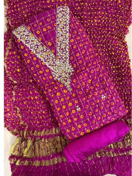BHANDEJ GHATCHOLA SILK DRESS MATERIAL