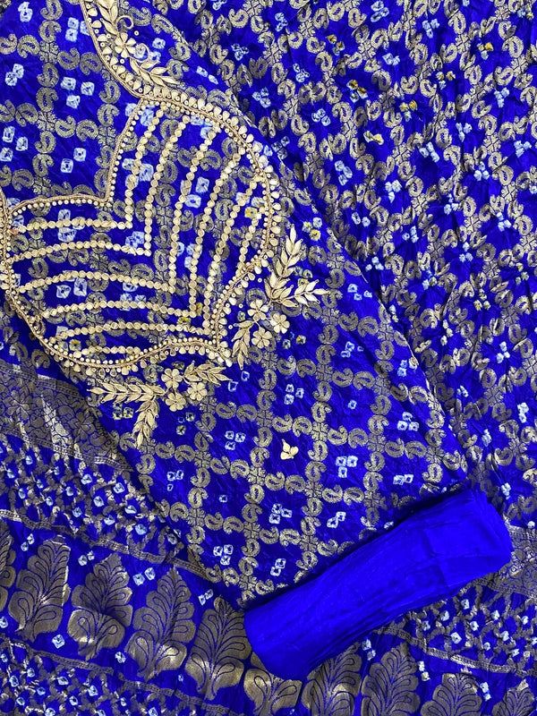 BANARSI GHATCHOLA SILK DRESS MATERIAL