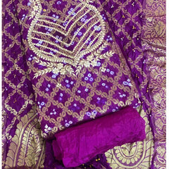 BANARSI GHATCHOLA SILK DRESS MATERIAL