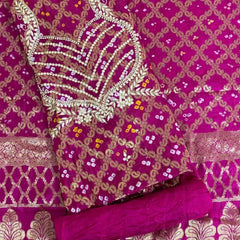 BANARSI GHATCHOLA SILK DRESS MATERIAL
