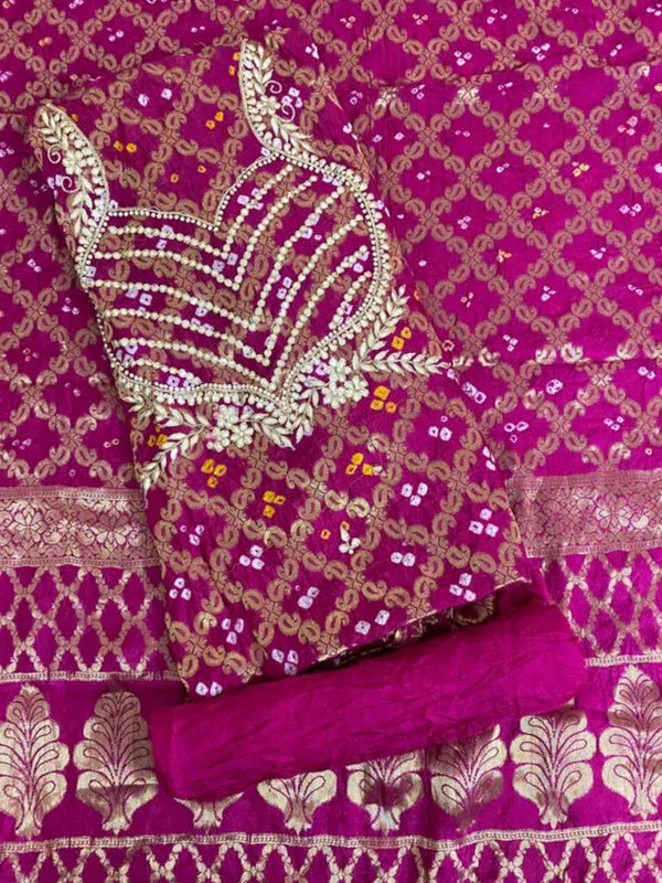 BANARSI GHATCHOLA SILK DRESS MATERIAL
